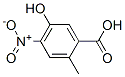 Structure of BENZOIC ACID 5-HYDROXY-2-METHYL-4-NITRO-