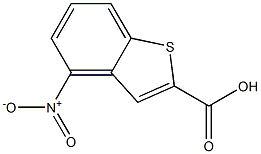 4-nitrobenzo[b]thiophene-2-carboxylic acid结构式