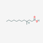 Structure of Dodecanoic acid, 4-methyl-