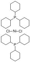Structure of dichloronickel,tricyclohexylphosphane