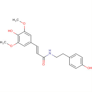 Structure of 2-Propenamide,3-(4-hydroxy-3,5-dimethoxyphenyl)-N-[2-(4-hydroxyphenyl)ethyl]-, (2E)-