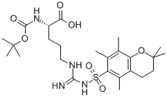 Structure of BOC-ARG(PMC)-OH