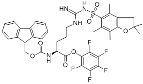 Structure of FMOC-ARG(PBF)-OPFP