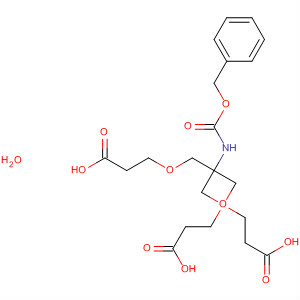 Structure of Propanoic acid,3,3'-[[2-[(2-carboxyethoxy)methyl]-2-[[(phenylmethoxy)carbonyl]amino]-1,3-propanediyl]bis(oxy)]bis-