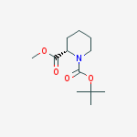 Structure of (S)-1-tert-Butyl 2-Methyl piperidine-1,2-dicarboxylate