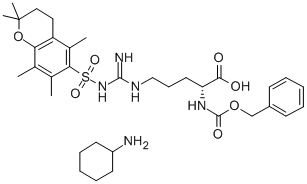 Structure of Z-D-ARG(PMC)-OH CHA