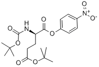 Structure of BOC-D-GLU(OTBU)-ONP