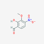 Structure of Benzaldehyde, 2-hydroxy-3-methoxy-4-nitro-