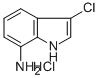 7-AMINO-3-CHLOROINDOLE HYDROCHLORIDE结构式