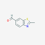 Structure of 6-BENZO[D]THIAZOLECARBOXALDEHYDE,2-METHYL-