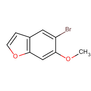 Structure of Benzofuran, 5-bromo-6-methoxy-