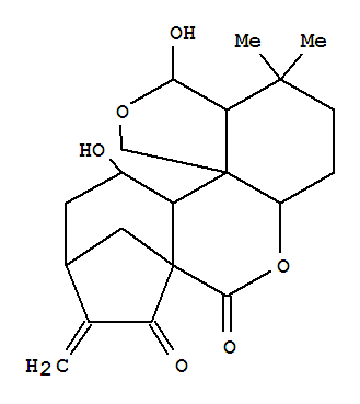 Structure of (10bS)-1,2,3,3aβ,8,9,10,10aα,13,13aβ-Decahydro-10α,13β-dihydroxy-1,1-dimethyl-7-methylene-5H-5aβ,8β-methanocyclohepta[c]furo[3,4-e][1]benzopyran-5,6(7H)-dione