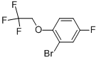 Structure of 2-BROMO-4-FLUORO-1-(2,2,2-TRIFLUOROETHOXY)BENZENE
