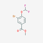 Methyl 3-Bromo-4-(Difluoromethoxy)Benzoate结构式