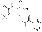 BOC-ORN(PYRAZINYLCARBONYL)-OH结构式