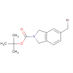 2H-Isoindole-2-carboxylic acid, 5-(bromomethyl)-1,3-dihydro-,1,1-dimethylethyl ester结构式