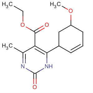 Structure of 5-Pyrimidinecarboxylic acid,1,2,3,4-tetrahydro-4-(3-methoxyphenyl)-6-methyl-2-oxo-, ethyl ester