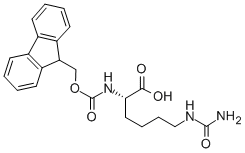 N6-(氨基羰基)-N2-[芴甲氧羰基]-L-赖氨酸结构式