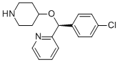 Structure of (S)-2-[(4-Chlorophenyl)(4-piperidinyloxy)methyl]pyridine