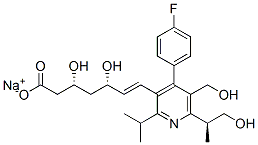 Structure of DESMETHYL HYDROXY CERIVASTATIN, SODIUM SALT