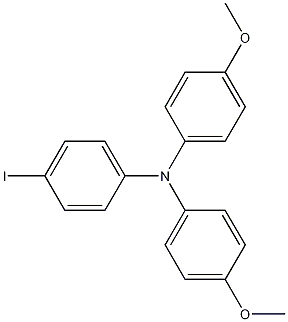 4-碘-4',4''-二甲氧基三苯胺结构式