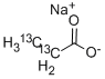 Structure of SODIUM PROPIONATE-2,3-13C2, 99 ATOM % 13 C
