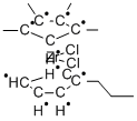 (N-PROPYLCYCLOPENTADIENYL)(TETRAMETHYLCYCLOPENTADIENYL)ZIRCONIUM DICHLORIDE结构式