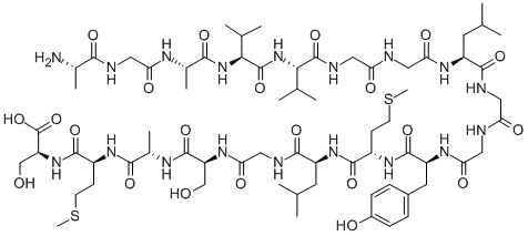 Structure of H-ALA-GLY-ALA-VAL-VAL-GLY-GLY-LEU-GLY-GLY-TYR-MET-LEU-GLY-SER-ALA-MET-SER-OH