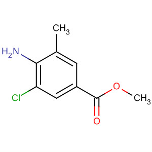 Structure of methyl 4-amino-5-chloro-3-methylbenzoate