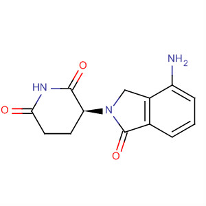 Structure of 2,6-Piperidinedione, 3-(4-amino-1,3-dihydro-1-oxo-2H-isoindol-2-yl)-,(3S)-