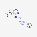Structure of N~4~-(1-benzyl-1H-indazol-5-yl)-N~6~,N~6~-dimethylpyrido[3,4-d]pyrimidine-4,6-diamine