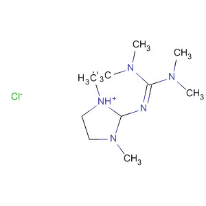 Structure of 1H-Imidazolium,2-[[bis(dimethylamino)methylene]amino]-4,5-dihydro-1,3-dimethyl-,chloride
