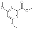 2-PYRIMIDINECARBOXYLIC ACID 4,6-DIMETHOXY-,METHYL ESTER结构式