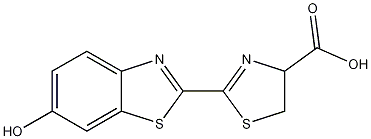 Structure of (S)-2-(6-hydroxybenzo[d]thiazol-2-yl)-4,5-dihydrothiazole-4-carboxylic acid