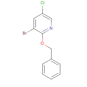 Structure of Pyridine, 3-bromo-5-chloro-2-(phenylmethoxy)-