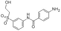 Structure of 4-Amino-N-(3-(2-hydroxyethyl)sulfonylphenyl)benzamide