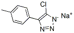 Structure of 1H-Benzotriazole, C-chloro-C-methyl-, sodium salt