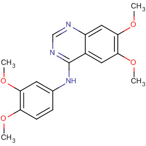 4-Quinazolinamine, N-(3,4-dimethoxyphenyl)-6,7-dimethoxy-结构式