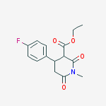 Structure of Ethyl 4-(4-fluorophenyl)-1-methyl-2,6-dioxopiperidine-3-carboxylate