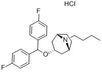 Chemical structure of JHW 007 HCL