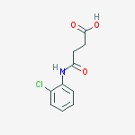 Structure of Butanoic acid, 4-[(2-chlorophenyl)amino]-4-oxo-