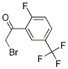 Structure of 2-Fluoro-5-(trifluoromethyl)phenacyl bromide 99%