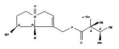 Structure of Butanoic acid,2,3-dihydroxy-2-(1-methylethyl)-,[(1S,7aR)-2,3,5,7a-tetrahydro-1-hydroxy-4-oxido-1H-pyrrolizin-7-yl]methylester, (2S,3S)-