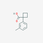 Structure of 1-(3-methylphenyl)cyclobutane-1-carboxylic Acid