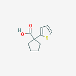 Structure of 1-(2-Thienyl)cyclopentanecarboxylic acid