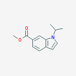 methyl 1-isopropyl-1H-indole-6-carboxylate结构式