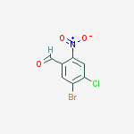5-bromo-4-chloro-2-nitrobenzaldehyde结构式