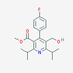Structure of METHYL 2,6-DIISOPROPYL-4-(4-FLUOROPHENYL)-5-HYDROXYMETHYL-PYRIDINE-3-CARBOXYLATE