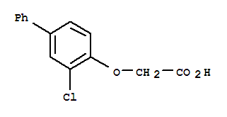 (3-CHLORO-1,1-BIPHENYL-4-YL)OXY]ACETIC ACID结构式