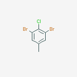 Structure of 1,3-dibromo-2-chloro-5-methylbenzene